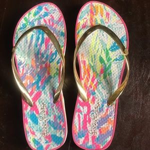 Lily Pulitzer pool flip flop